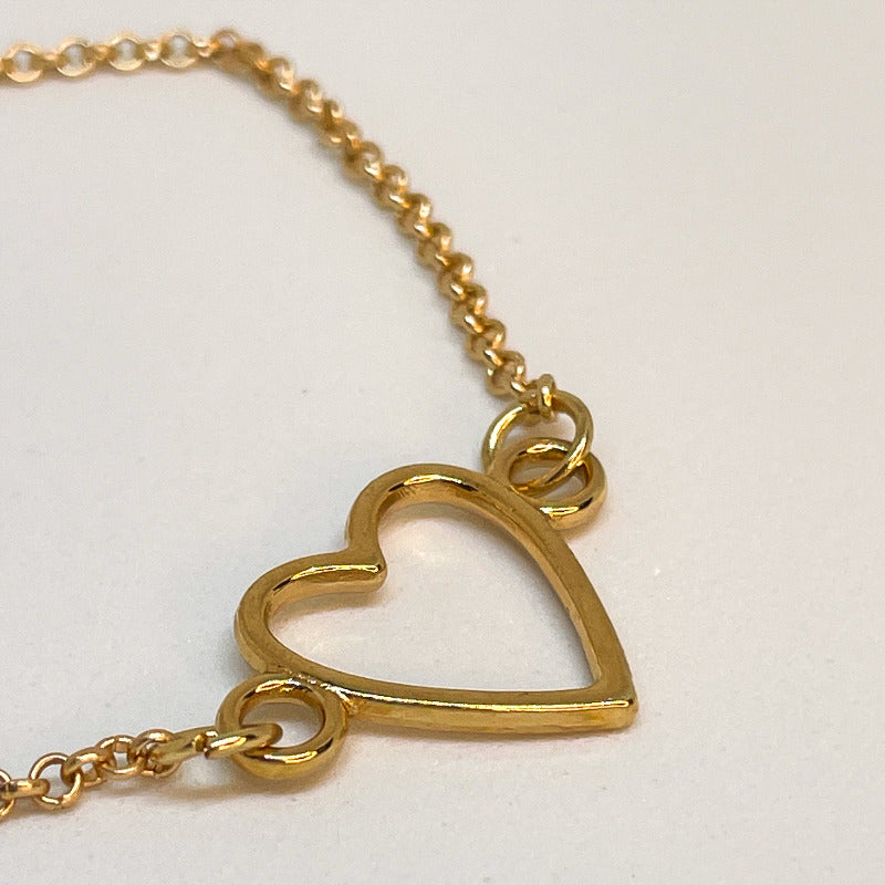 Armband gold Herz offen Schmuck Herzarmband Liebe Freundschaftsarmband