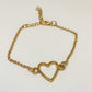 Armband gold Herz offen Schmuck Herzarmband Liebe Freundschaftsarmband